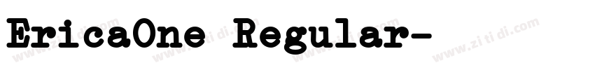 EricaOne Regular字体转换